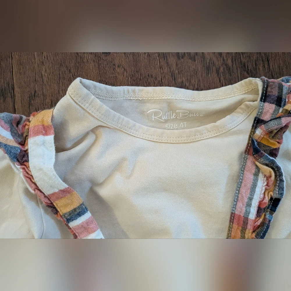Ruffle Butts Plaid Jumper and Layering Shirt